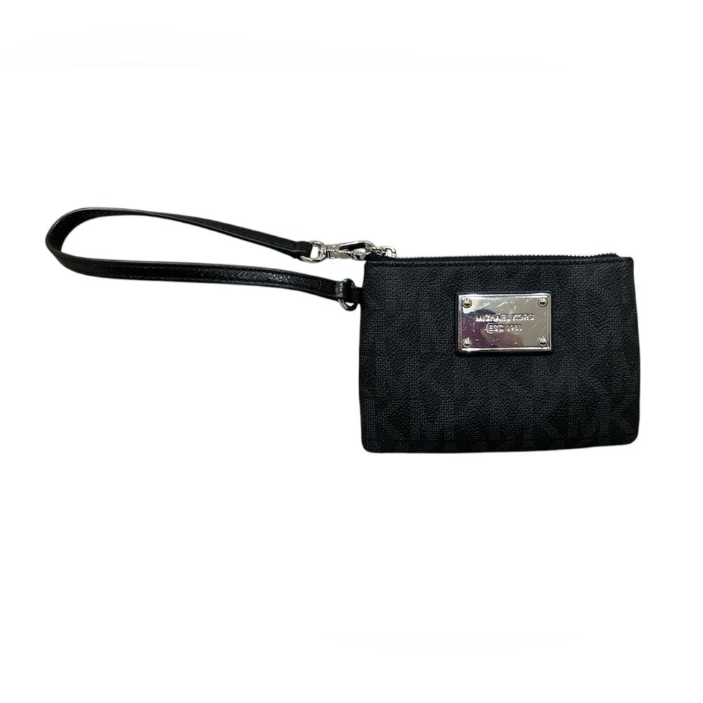 Michael Kors Black Wristlet with subtle print